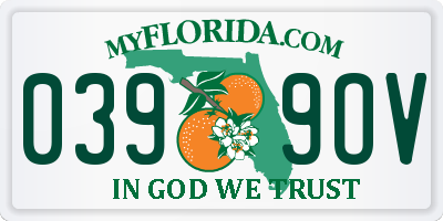 FL license plate 0399OV