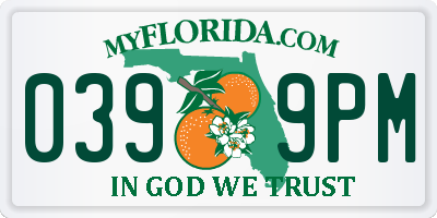 FL license plate 0399PM