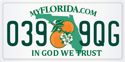 FL license plate 0399QG