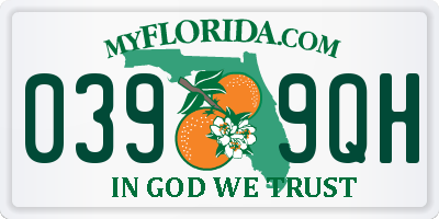 FL license plate 0399QH