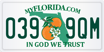 FL license plate 0399QM