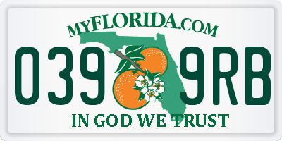 FL license plate 0399RB