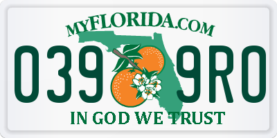 FL license plate 0399RO