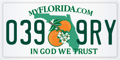 FL license plate 0399RY
