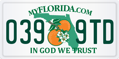 FL license plate 0399TD