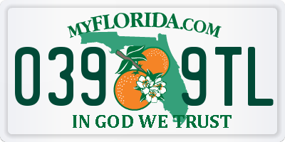 FL license plate 0399TL