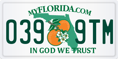 FL license plate 0399TM