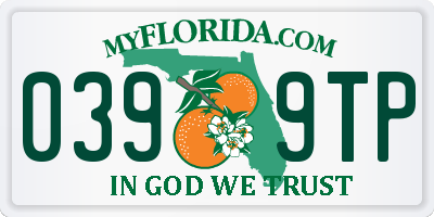 FL license plate 0399TP