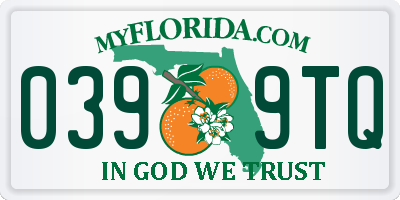 FL license plate 0399TQ