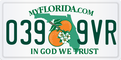 FL license plate 0399VR