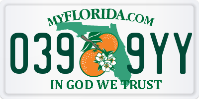 FL license plate 0399YY