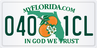 FL license plate 0401CL