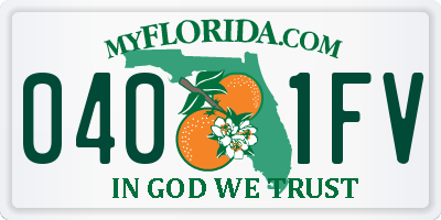 FL license plate 0401FV