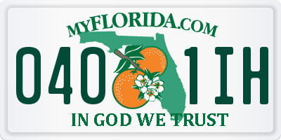 FL license plate 0401IH