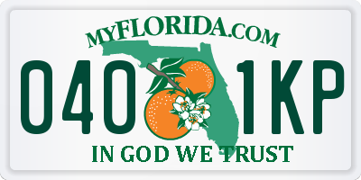 FL license plate 0401KP