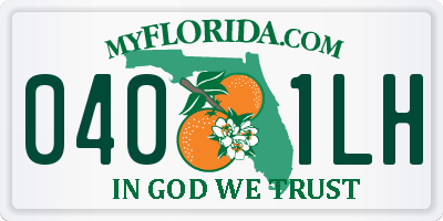 FL license plate 0401LH