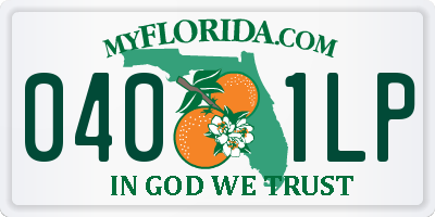 FL license plate 0401LP