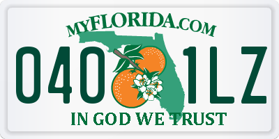 FL license plate 0401LZ