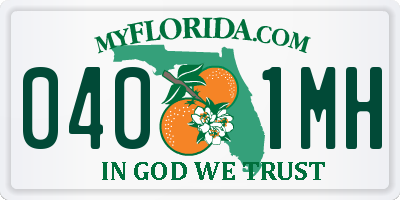 FL license plate 0401MH