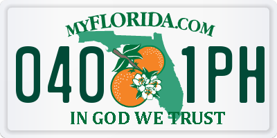 FL license plate 0401PH