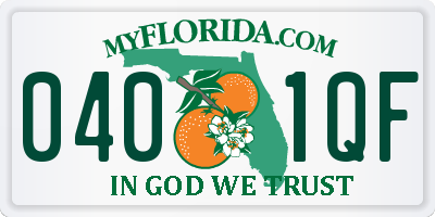 FL license plate 0401QF