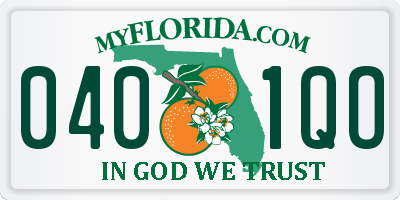 FL license plate 0401QO