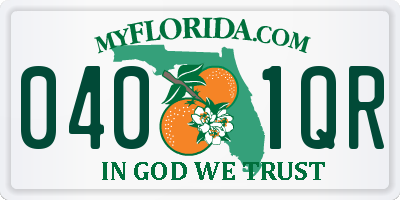 FL license plate 0401QR