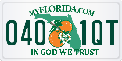 FL license plate 0401QT