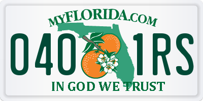 FL license plate 0401RS