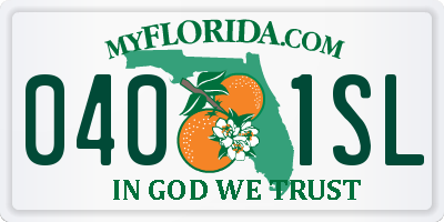 FL license plate 0401SL