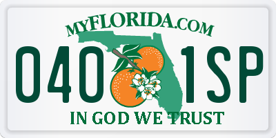 FL license plate 0401SP