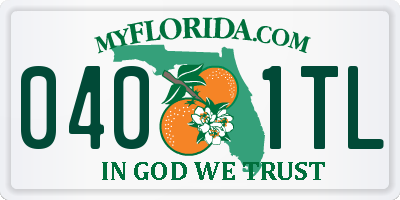 FL license plate 0401TL