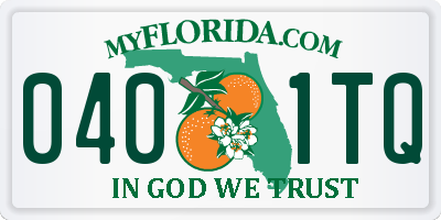 FL license plate 0401TQ