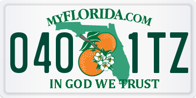 FL license plate 0401TZ