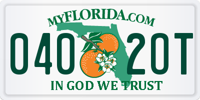 FL license plate 0402OT