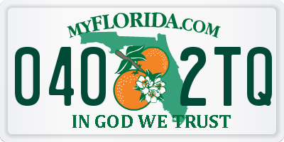 FL license plate 0402TQ