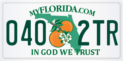 FL license plate 0402TR