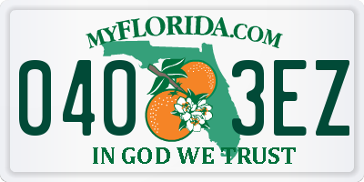 FL license plate 0403EZ