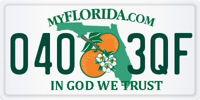 FL license plate 0403QF