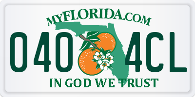 FL license plate 0404CL