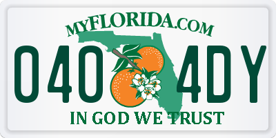 FL license plate 0404DY