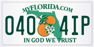 FL license plate 0404IP