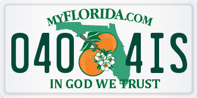 FL license plate 0404IS
