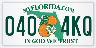 FL license plate 0404KQ