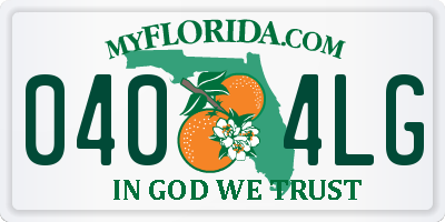 FL license plate 0404LG