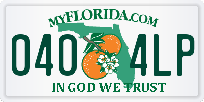 FL license plate 0404LP