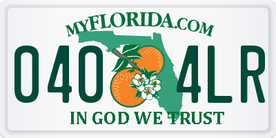 FL license plate 0404LR