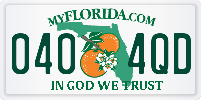 FL license plate 0404QD