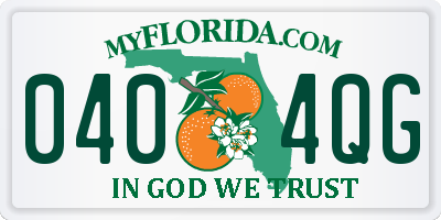 FL license plate 0404QG