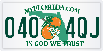 FL license plate 0404QJ